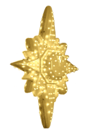 Макушка "Полярная звезда", для ели 3-8м Цвет золотой